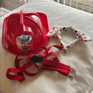 Firefighter and Dalmatian Costume Set
